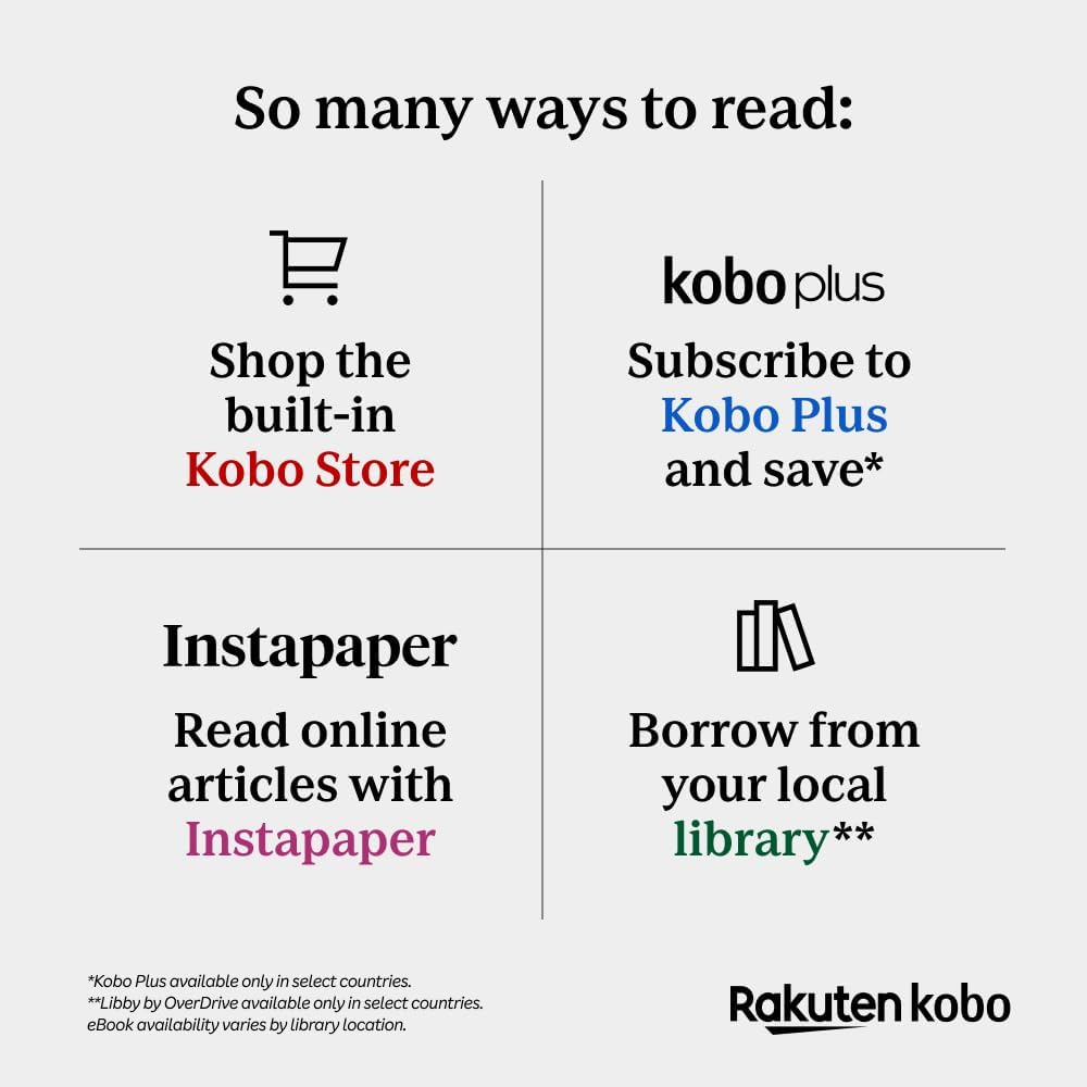 Kobo Clara Colour | Colour eReader | 6” Glare-Free Colour E Ink Kaleido™ 3 Display | Dark Mode Option | Waterproof | Audiobooks | 16GB of Storage | White - Image 10