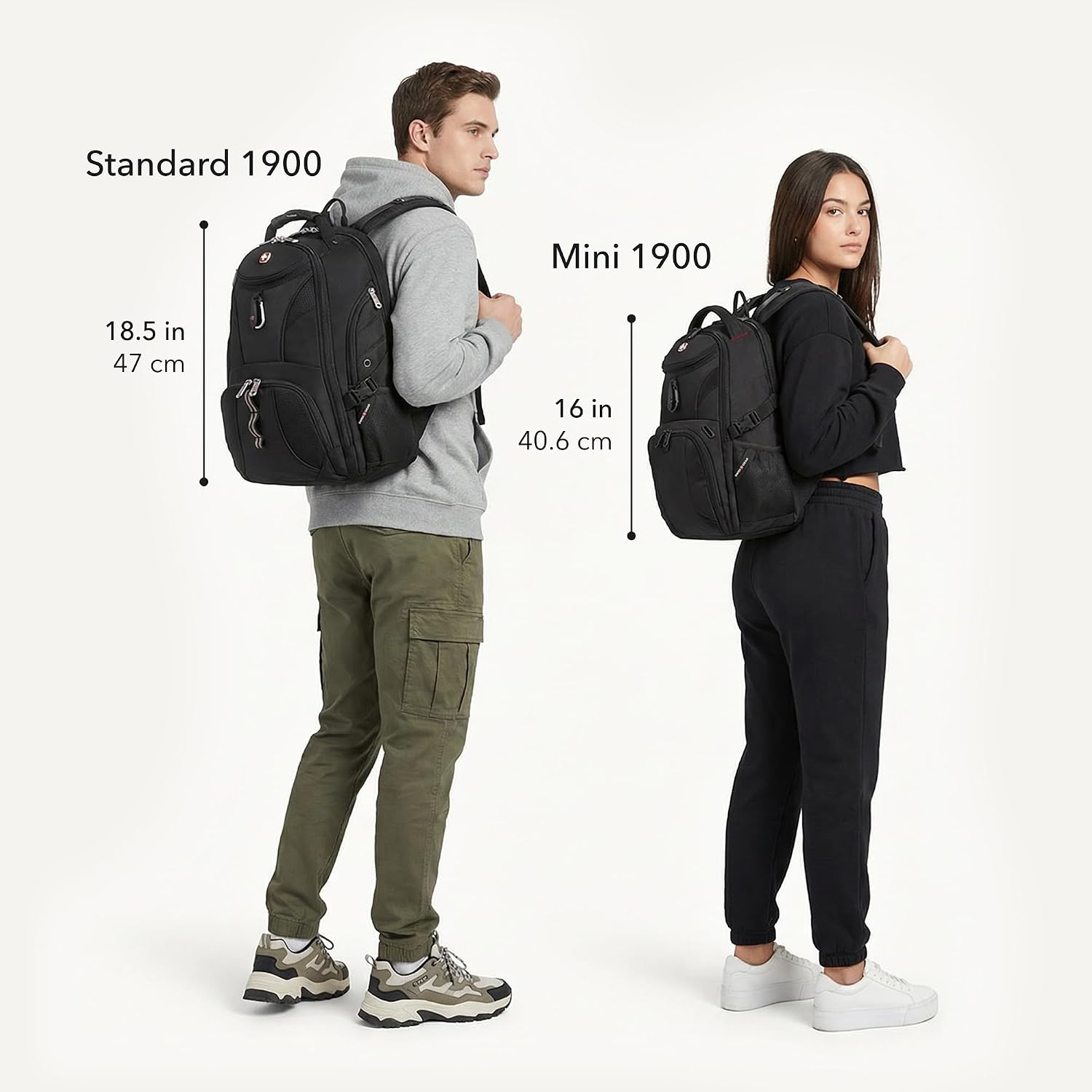 SWISSGEAR 1900 ScanSmart Laptop Backpack, Fits Most 17-Inch Laptops, TSA-Friendly Lay-Flat Design, RFID Protection, and Tablet Pocket, Black, 31L, 18.5-Inch - Image 7